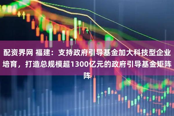配资界网 福建：支持政府引导基金加大科技型企业培育，打造总规模超1300亿元的政府引导基金矩阵